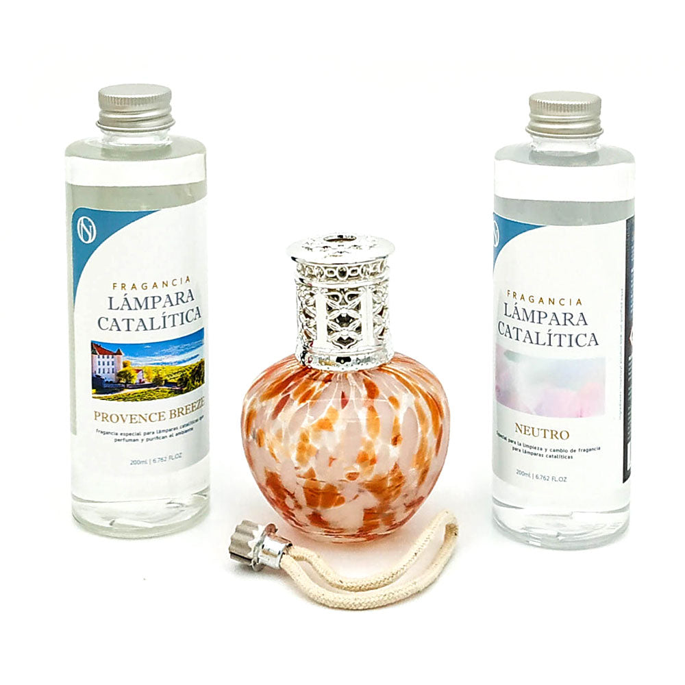 Pack Ahorro Lámpara Catalítica Drops Orange + Fragancia Provence Breeze 500ml + Limpiador Neutro 200ml + Mecha Repuesto_0