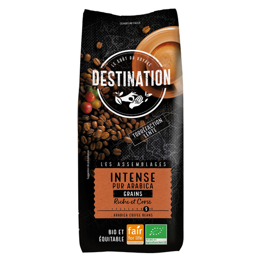 Grãos de café Arábica Intenso BIO Destination 1 Kg