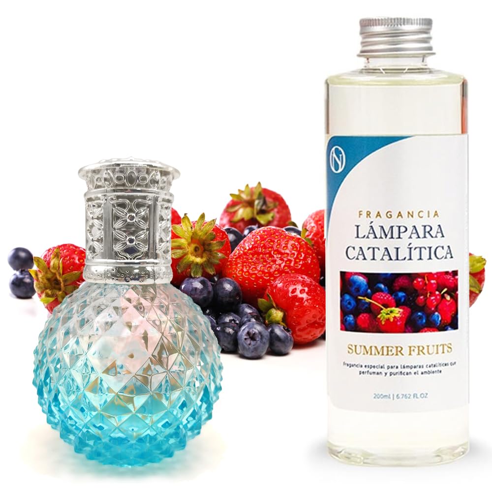 Lámpara Catalítica Blue Diamonds + Aroma Summer Fruits 500ml - Elimina Malos Olores, Impurezas Y Perfuma_0