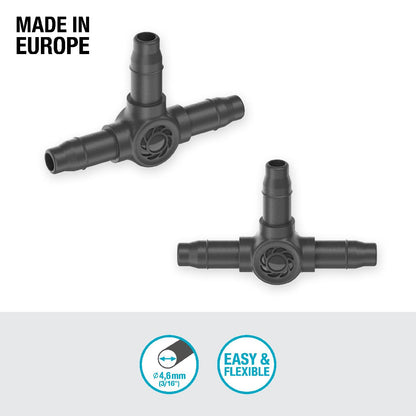 Peça em T de 4,6 mm (3/16") Gardena Microdripsystem