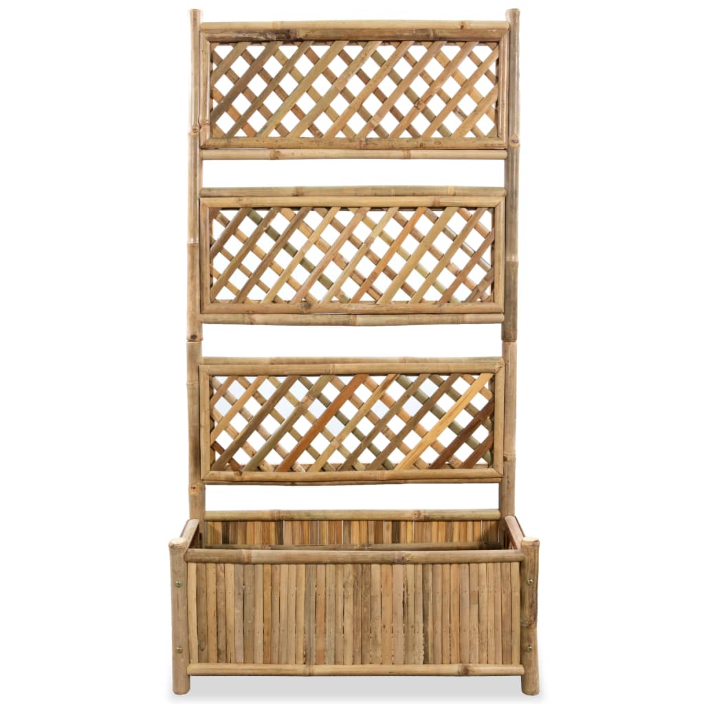 Jardinera De Jardín Con Enrejado Bambú 70 Cm_2