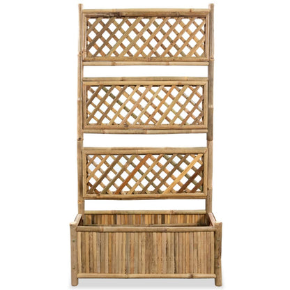 Jardinera De Jardín Con Enrejado Bambú 70 Cm_2