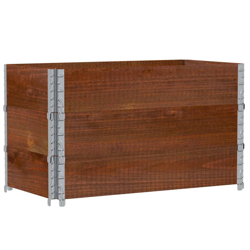 Jardinera De Madera Maciza De Pino Marrón 100x50 Cm_0