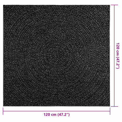 Vidaxl Alfombra Zizur Apariencia Yute Interior Exterior Antracita_2