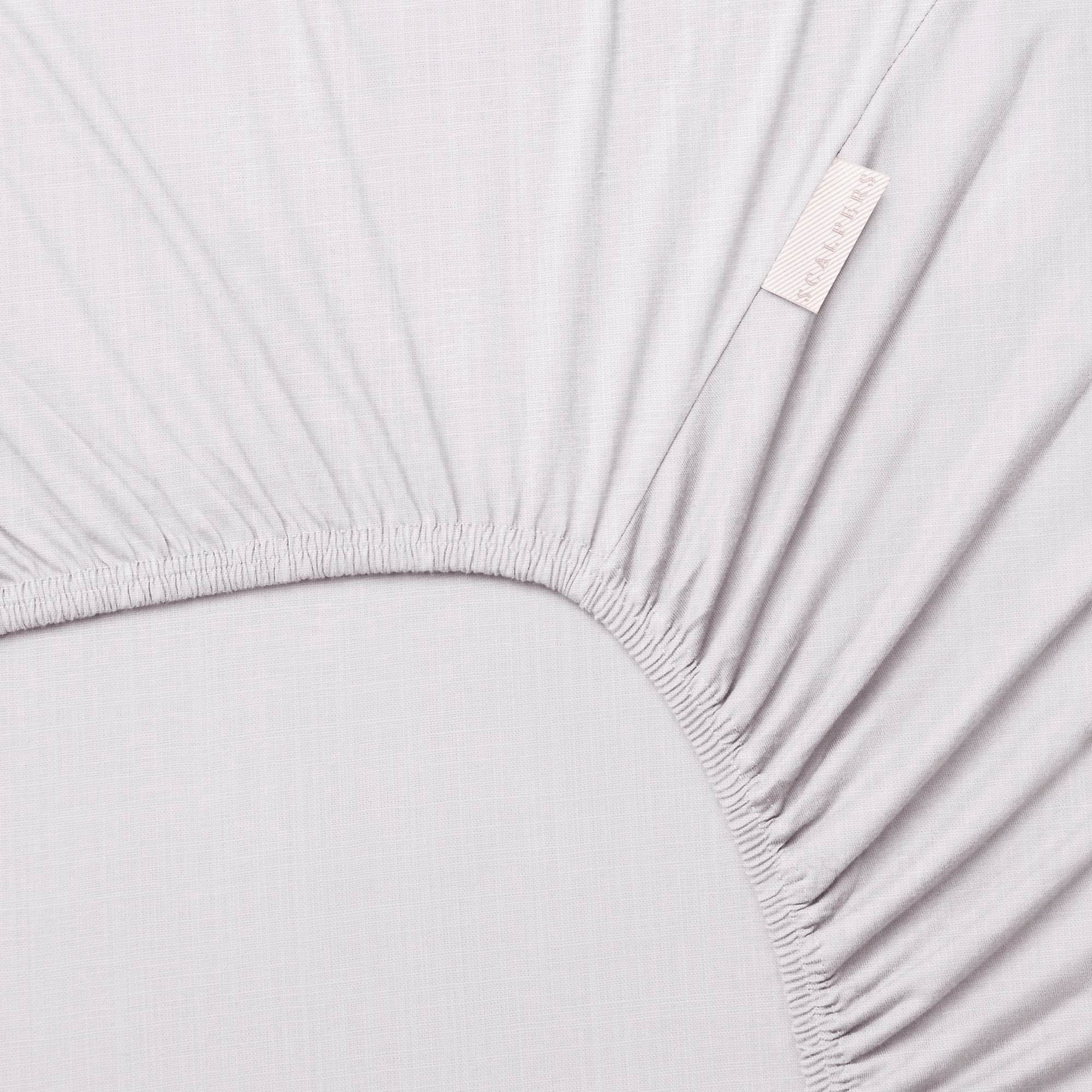 Sábana Bajera 365 180x200+30cm 100% Algodón 200tc Gris Claro Scalpers Home