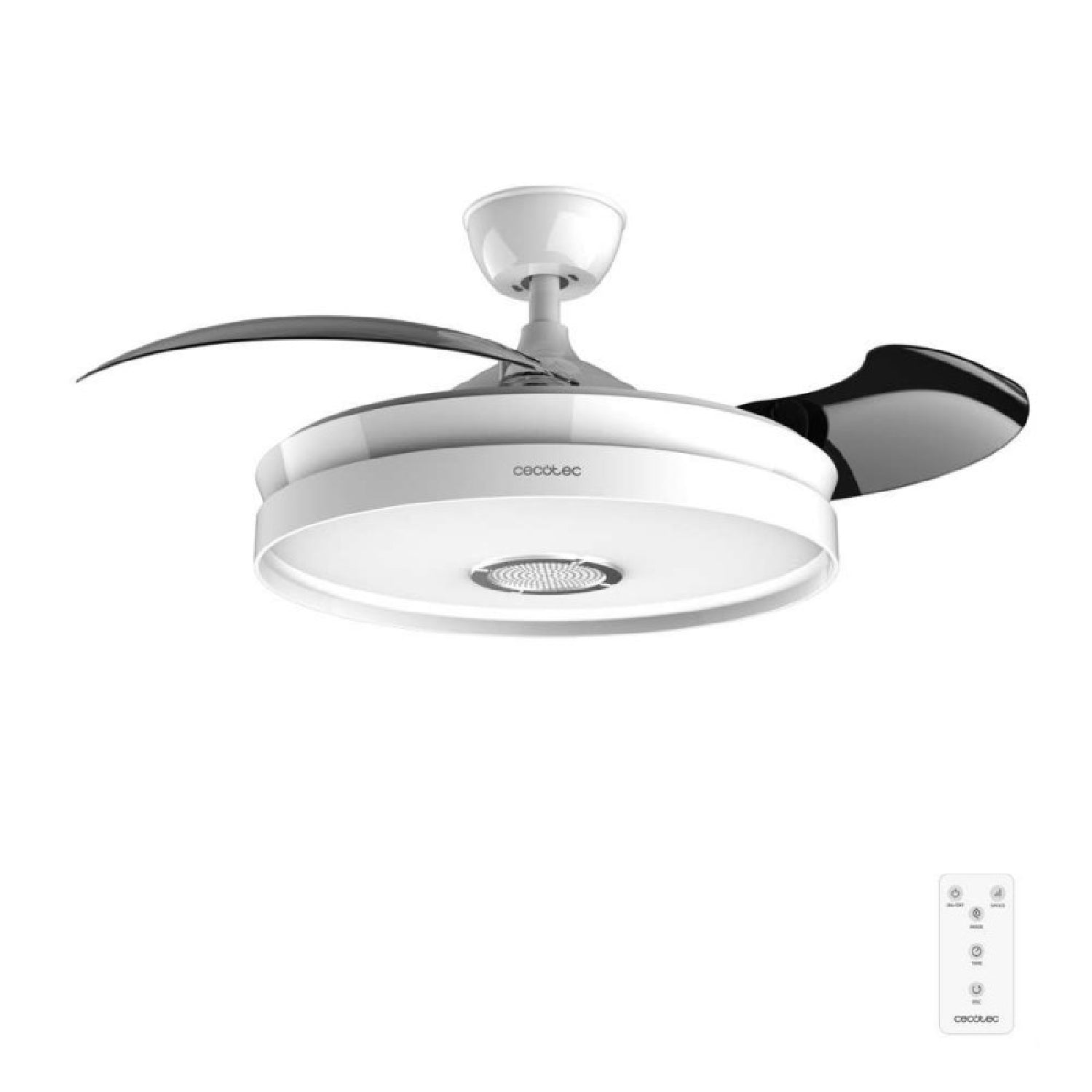 Cecotec Ventilador De Techo Con Luz Led Y Altavoz Energysilence Aero 4360 Invisible Sound. 35w, Altavoz Bluetooth, 6 Vel_0