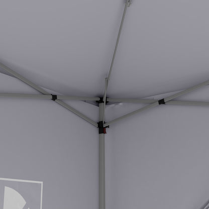 Outsunny Carpa Plegable Con 4 Paredes Desmontables 3x3 M Para Exterior Blanco_3