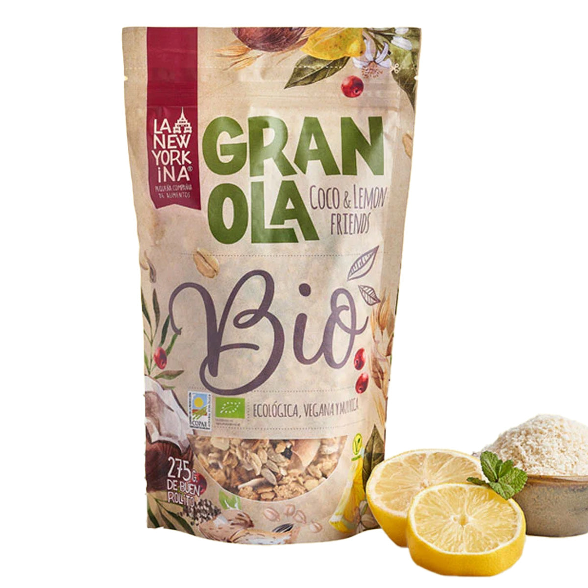 Granola Coco &amp; Limão Friends La Newyorkina 275 g