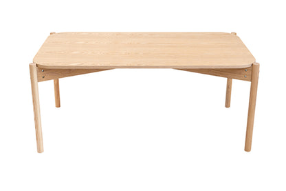 Mesa De Centro Rectangular Escandinava Para Salón Madera De Pino Beige 90x45x48cm- Muebles De Salón_1