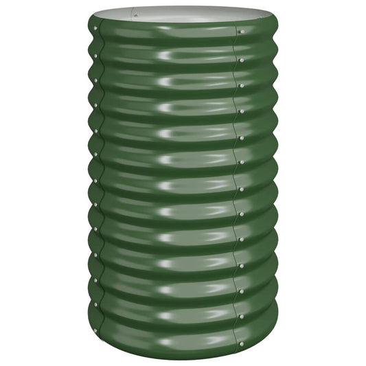 Jardinera De Acero Galvanizado Verde 40x40x68 Cm_0