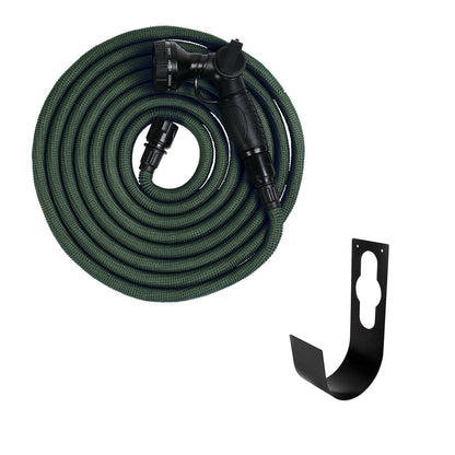 Manguera De Riego Deluxe - Set, Verde, 15 M, Tejido, Interior De Látex, Pistola De Metal_0