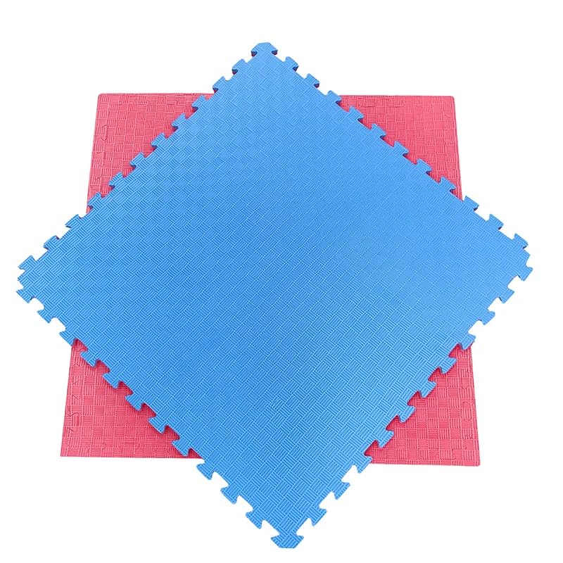 Artatami® Tatami Puzzle 1x1x40 mm Rojo - Azul Pack Ahorro【12 Unidades】 Alta Densidad EVA – Judo, BJJ, MMA y Lucha_1
