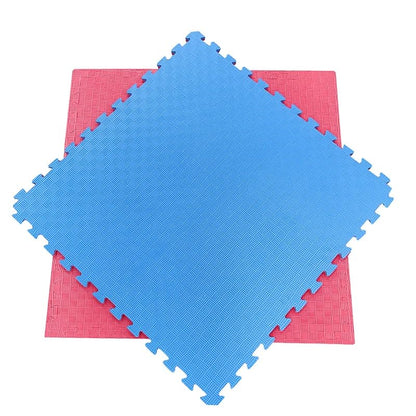 Artatami® Tatami Puzzle 1x1x40 mm Rojo - Azul Pack Ahorro【12 Unidades】 Alta Densidad EVA – Judo, BJJ, MMA y Lucha_1