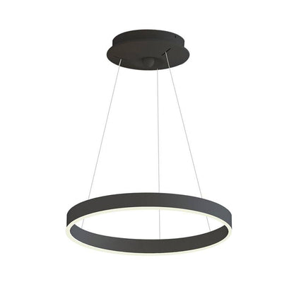 Lámpara Colgante Ringend 28w, Negro, Triac Regulable, Ø40cm, Blanco Neutro, Regulable_0