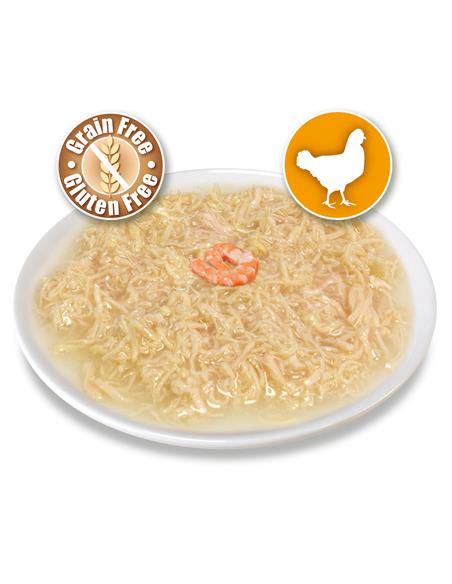 Frango em molho com camarão Arquivet 80 g Ração húmida para gatos