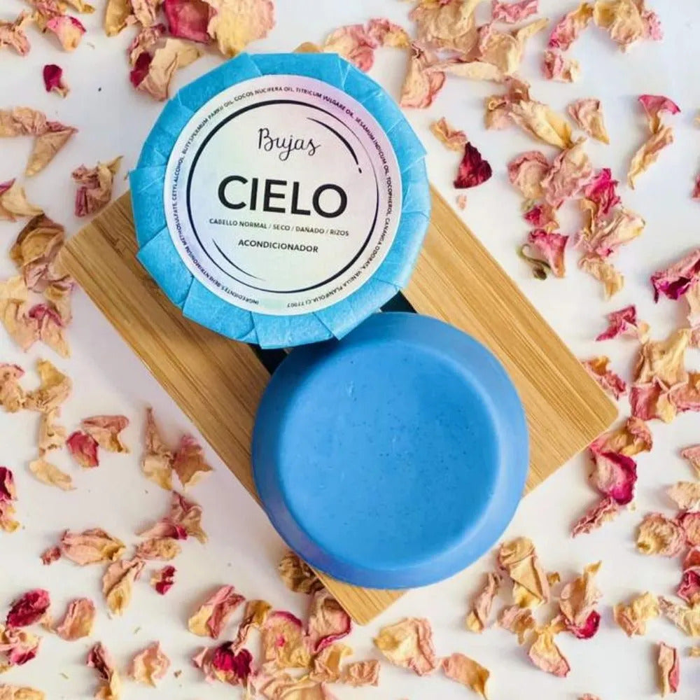 Acondicionador Sólido Cielo Bujas 60g Cabello Normal A Seco, Dañado Y Rizado_0