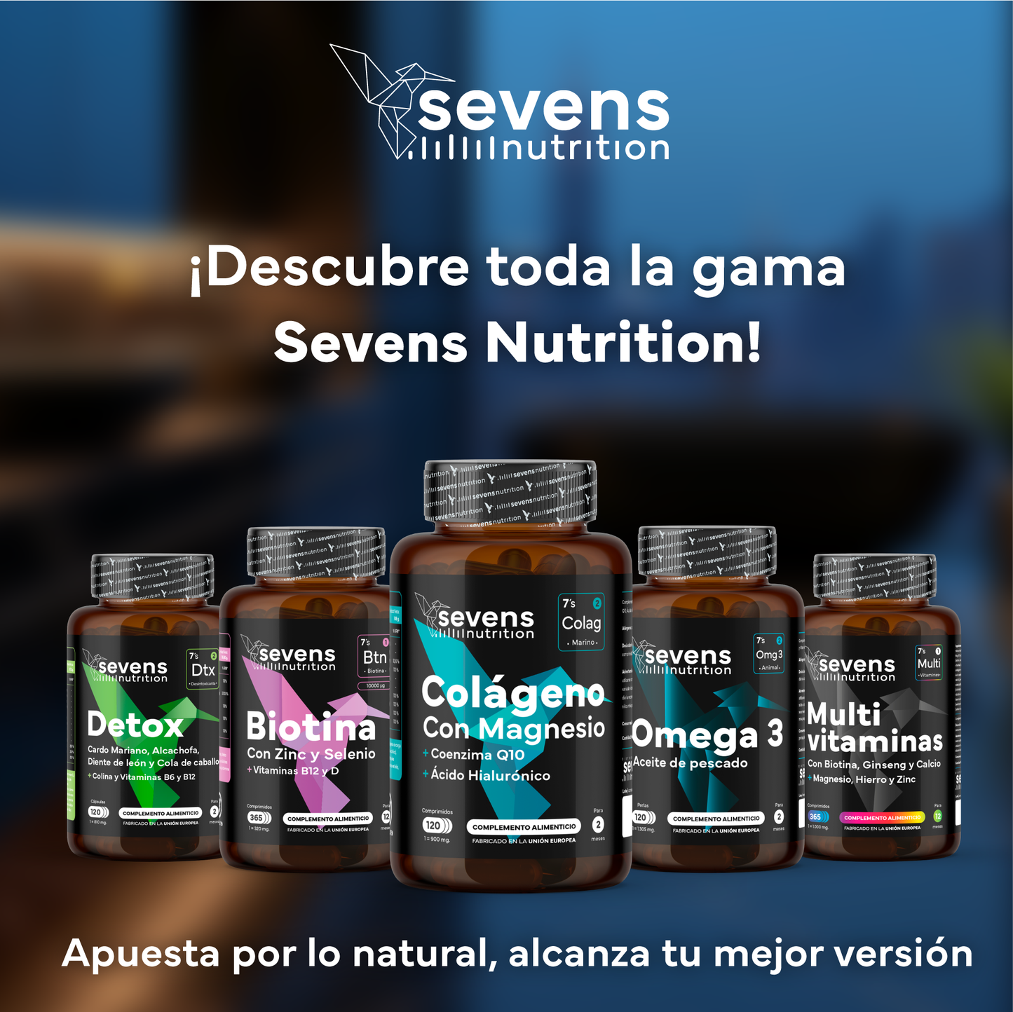 Colágeno Marino Con Magnesio + Omega 3 2000mg. Sevens Nutrition. Huesos, Articulaciones, Piel, Corazón Y Cerebro_5