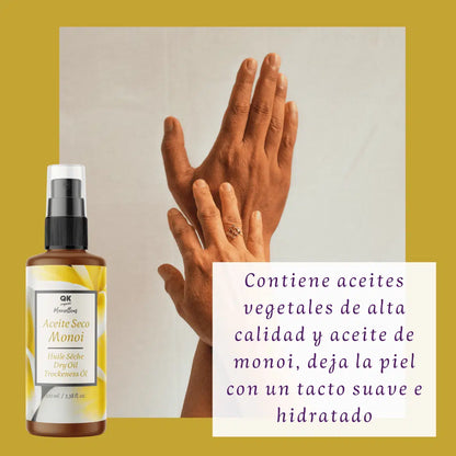 QKnatur - Aceite Seco Monoi. Hidratación Y Nutrición Para La Piel Y El Pelo. Con Una Rápida Absorción - 100 Ml._3