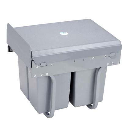Cubo De Reciclaje 2x8l Bajo Fregadero, Extracción Manual Y Tapa_4