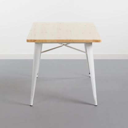 Mesa De Comedor Rectangular Iron Wood 120x80x74cm Thinia Home_2