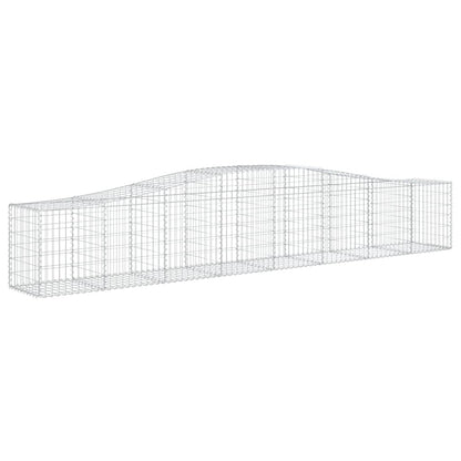 Cestas De Gaviones 25 Uds Forma De Arco Hierro 400x50x60/80 Cm_2