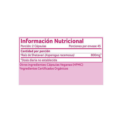 Shatavari Organic India 90 cápsulas