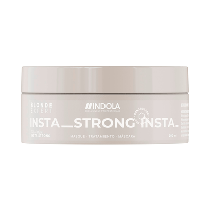 Indola Instastrong Mascarilla Fortalecedora Profesional Para Rubios Dañados 200ml_0