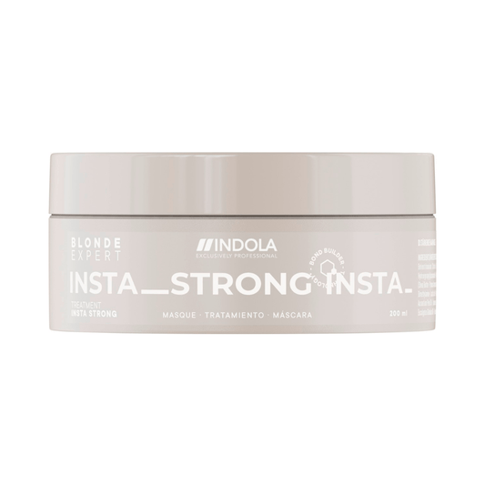Indola Instastrong Mascarilla Fortalecedora Profesional Para Rubios Dañados 200ml_0