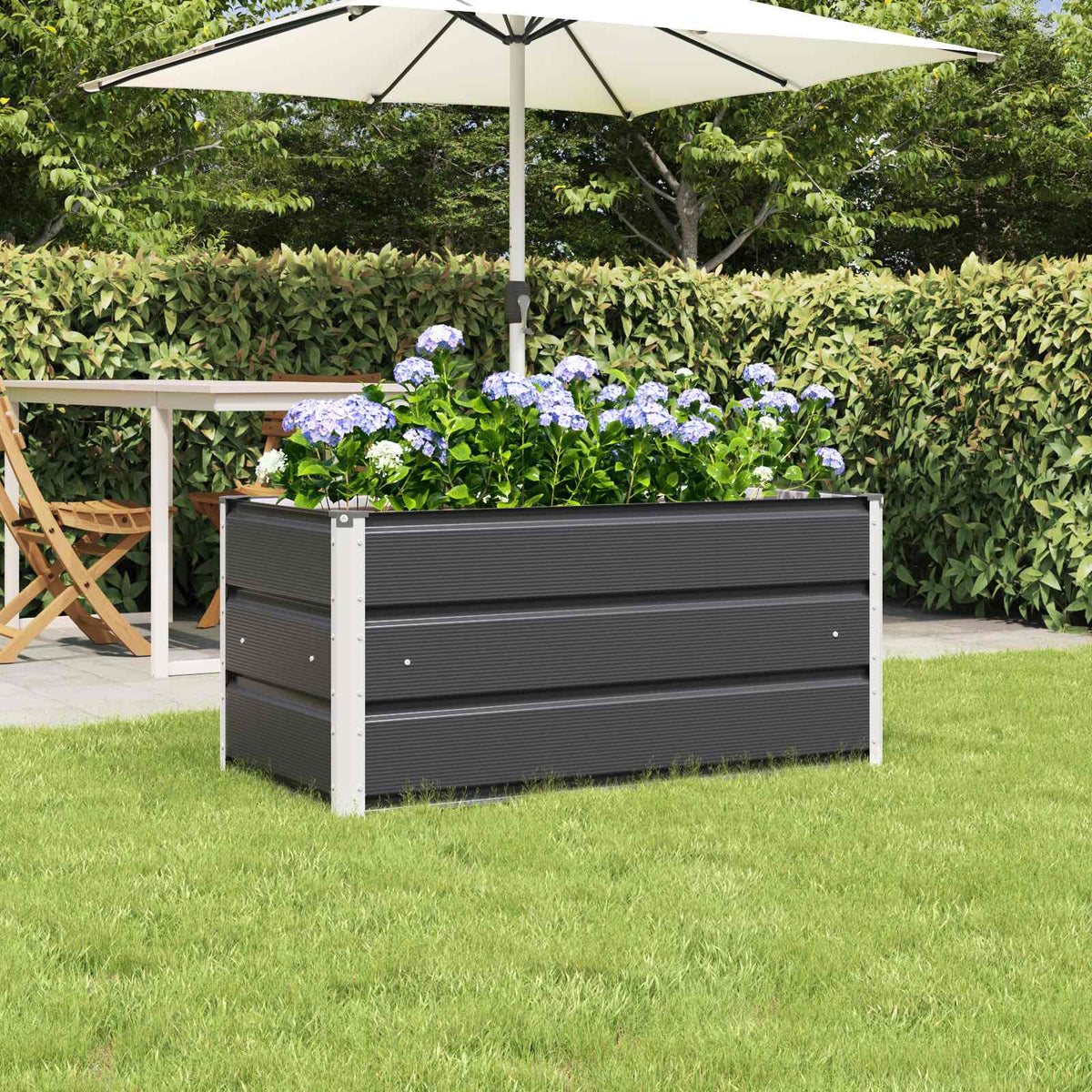 Jardinera Antracita 100 X 50 X 45 Cm Acero Galvanizado_1