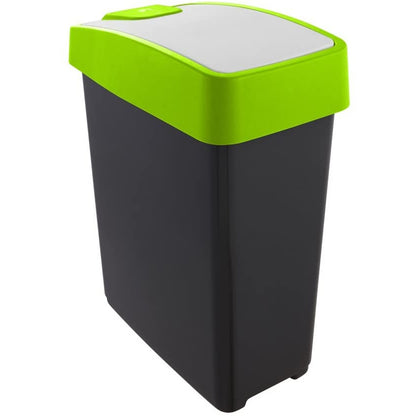 Cubo De La Basura Premium Con Tapa Abatible, Tacto Suave, 25 L, Magne, Verde_1