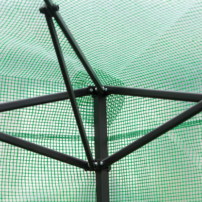 Outsunny Invernadero De Jardín Plegable Cultivo Planta 240x180x240 Cm De Acero_4