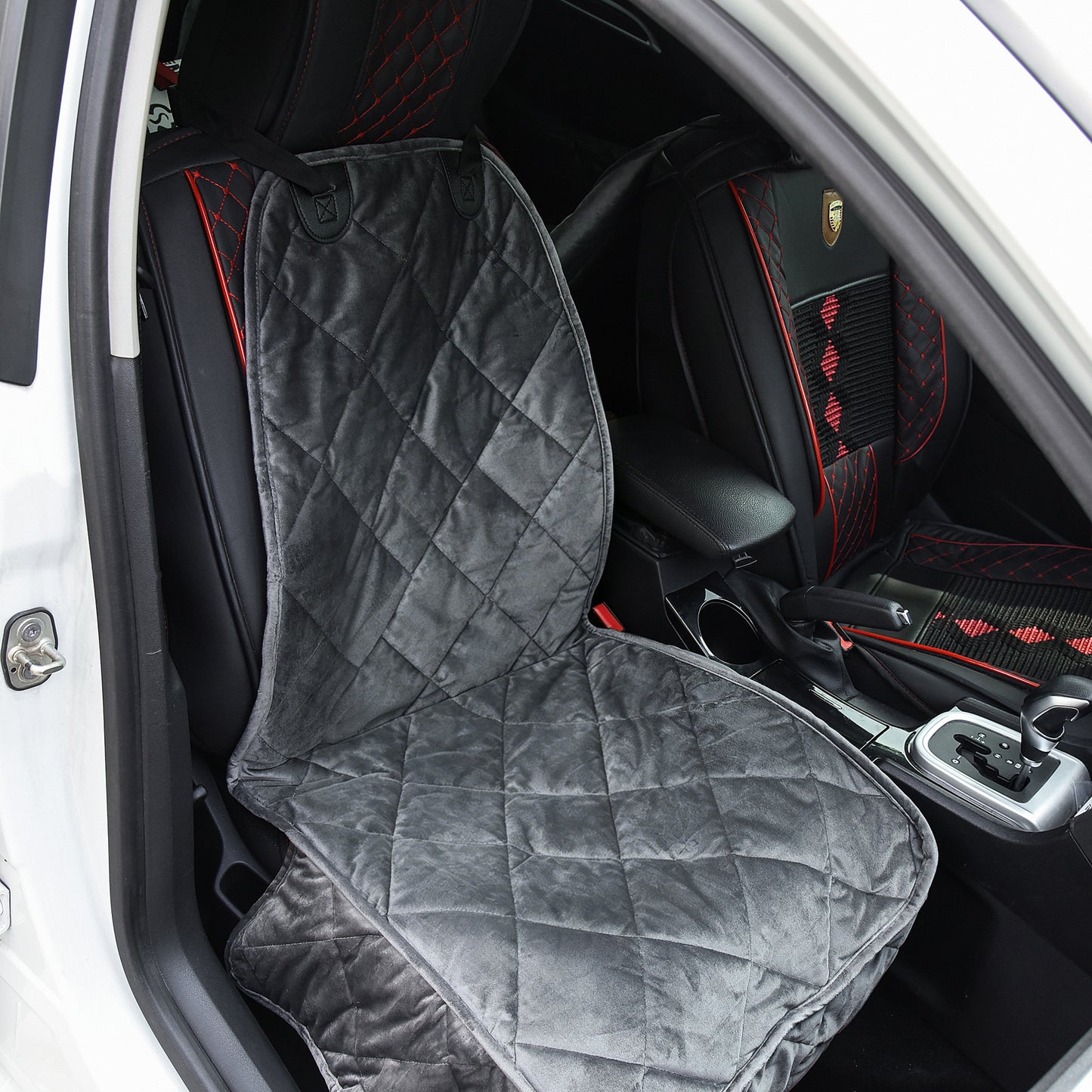 Pawhut Funda De Asiento Delantero De Coche Para Perro Antideslizante Con Ancla Y_1