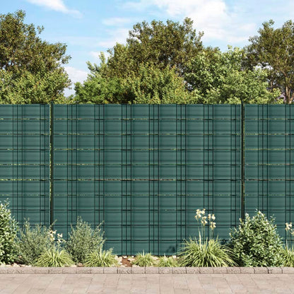Pantallas De Privacidad De Jardín 10 Uds Pvc Verde 252,5x19 Cm / Vetonek_3