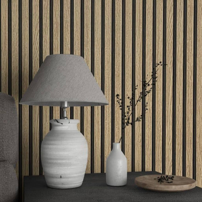 Noordwand Papel Pintado Botanica Wooden Slats Marrón Y Roble_5