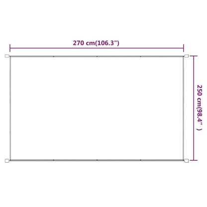 Vidaxl Toldo Vertical Tela Oxford Terracota 250x270 Cm_2