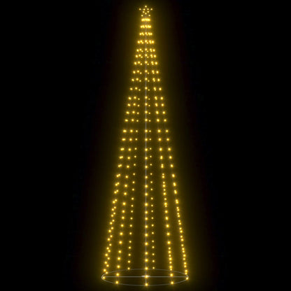 Vidaxl Árbol De Navidad Forma De Cono 330 Led Blanco Cálido 100x300 Cm_3