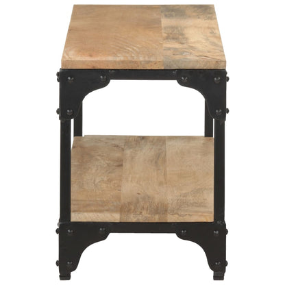 Mesa De Centro De Madera Maciza De Mango 90x30x40 Cm_1