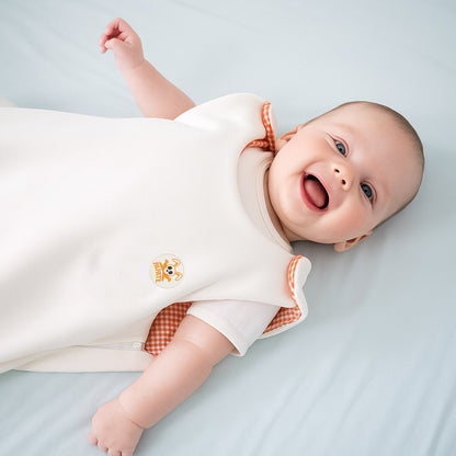 Saco De Dormir Entretiempo De Algodón Orgánico Saxe Blanco_3