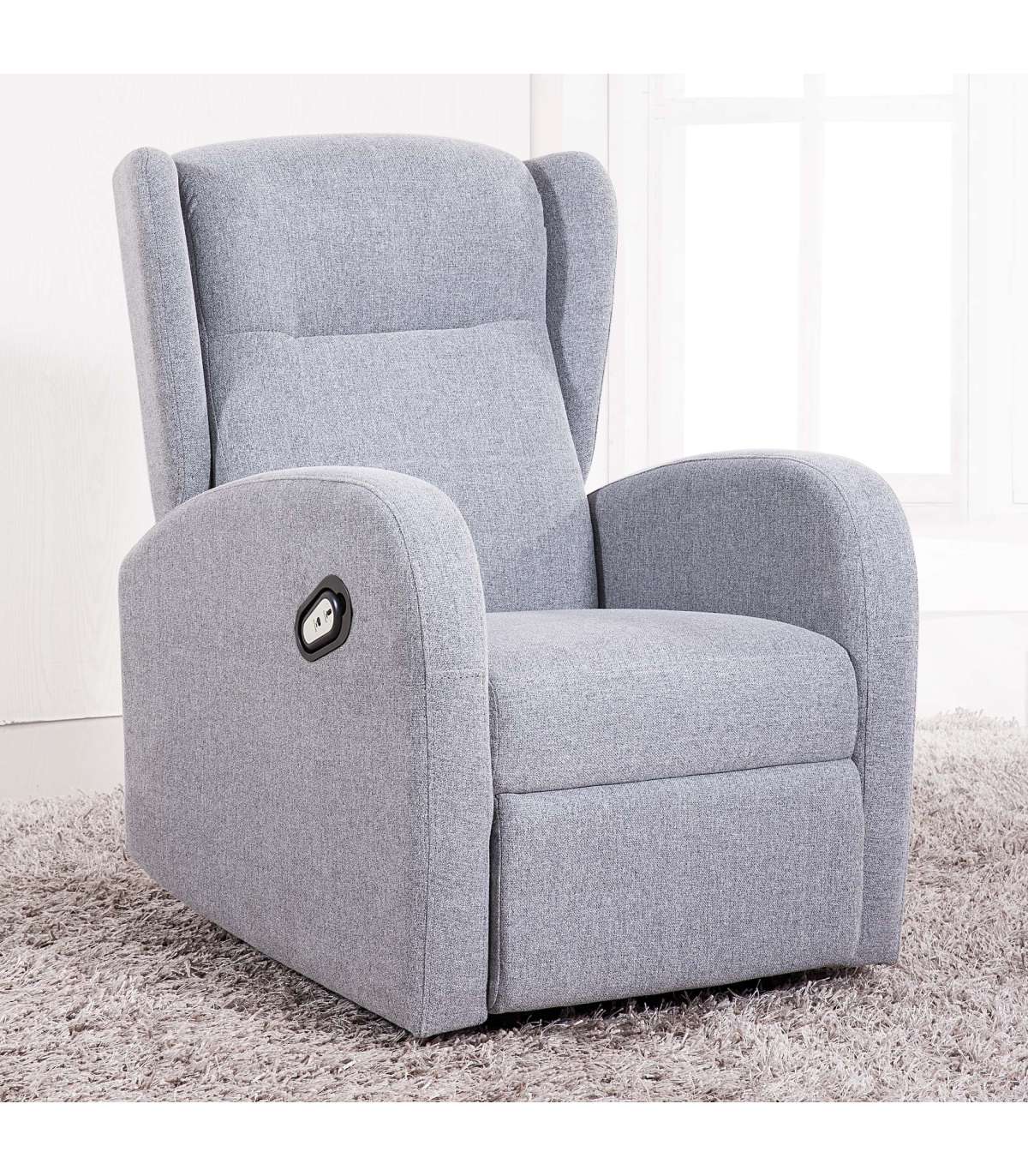 Sillón Relax Trade Orejero Elevador Tapizado Textil Gris Perla, 108cm(alto) 77cm(ancho) 89cm(fondo)_3