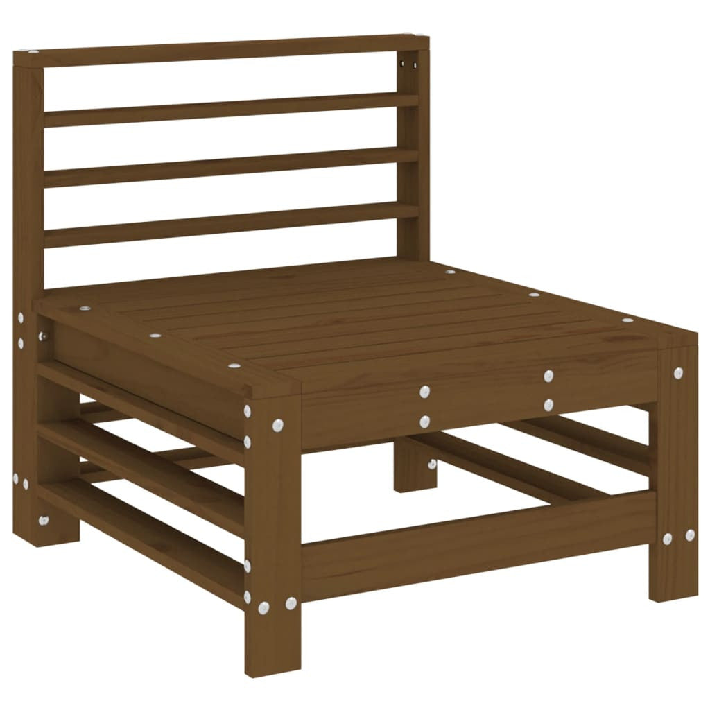 Vidaxl Juego De Muebles Jardín 4 Pzas Madera Maciza Pino Marrón Miel_3