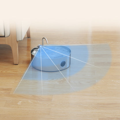 Pawhut Fuente Para Gatos De Acero Inoxidable 7l Silencioso Con Sistema De Filtro_3