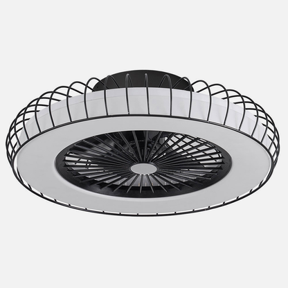 Ventilador 72w Dc Albonez Negro 5 Aspas Transp. 18x53x53cm 6vel. 3 Colores C/remoto, Mem., Temp., Reg. Intensidad 6120lm_3
