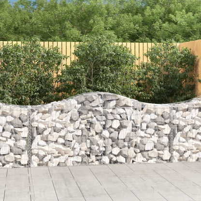 Cestas De Gaviones 20 Uds Forma De Arco Hierro 200x50x80/100 Cm_1