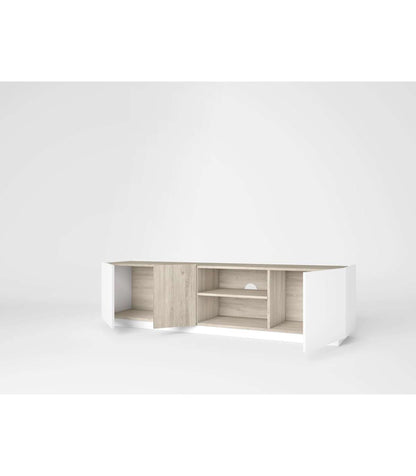Mueble Para Tv Celia Acabado Blanco/sahara, 48cm(alto) 180cm(ancho) 41.6cm(largo)_2