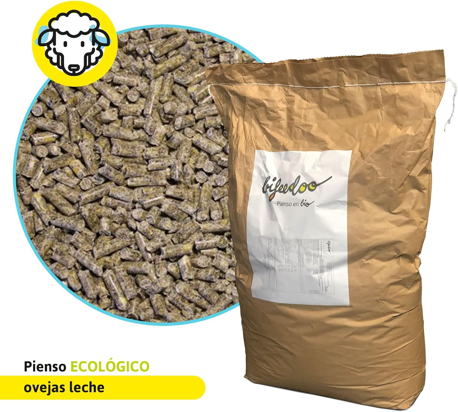Pienso ECOLÓGICO para Ovejas Lecheras 20kg – Alimentación Natural y Equilibrada - Comida para Ovejas con Ingredientes_1