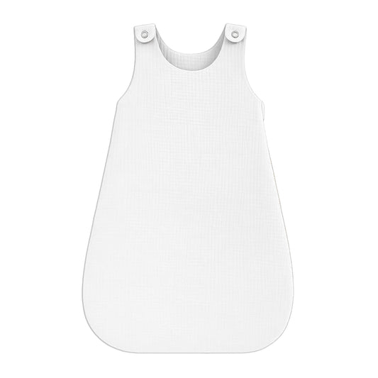 Saco De Dormir De Verano De Algodón Orgánico Blanco_0
