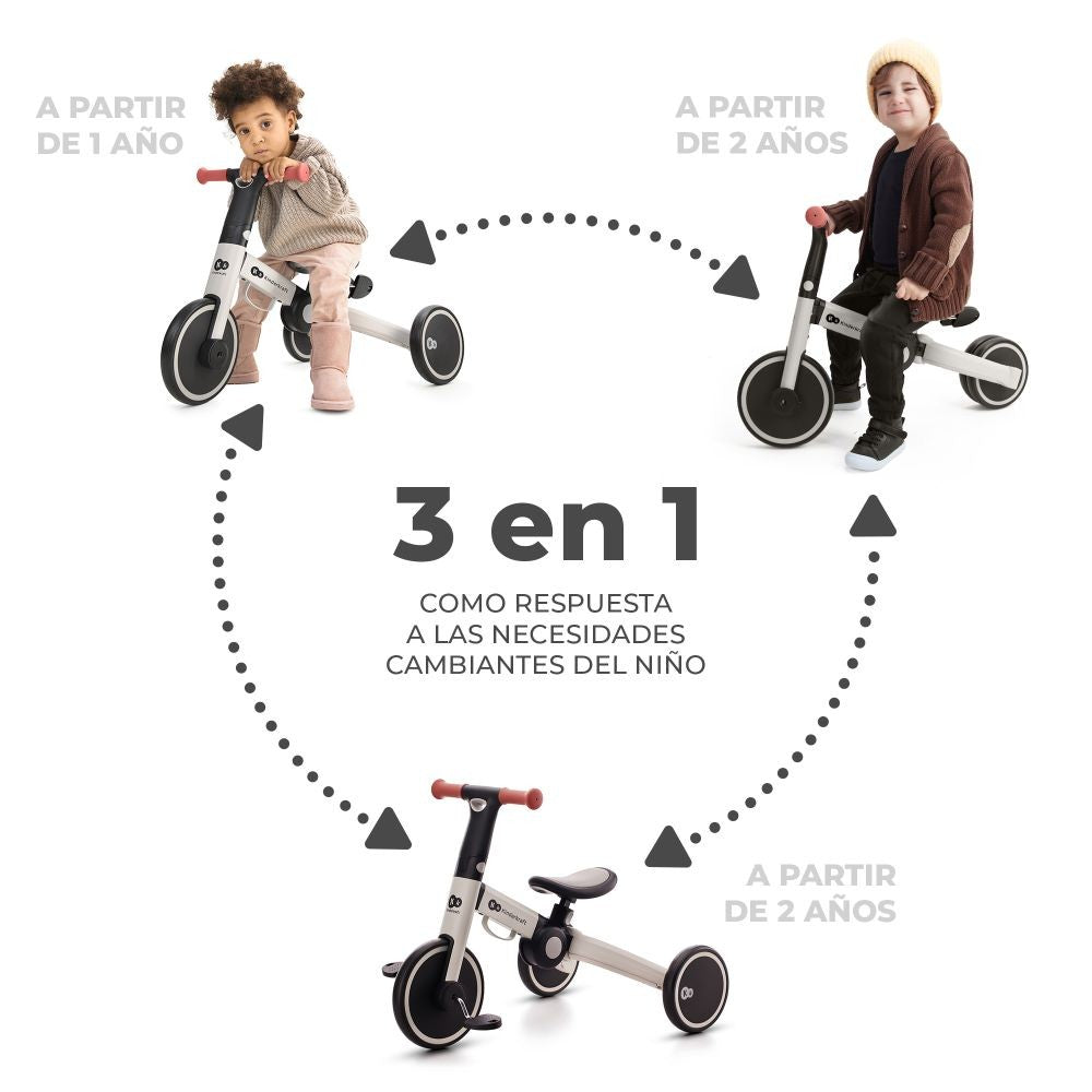 Triciclo 3 En 1 4trike Silver Grey_1