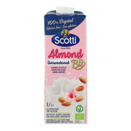 Pack de 6 Bebidas Scotti Orgânicas de Amêndoa sem Açúcar 1 L