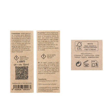 Óleo essencial de eucalipto 100% puro Arganour 15ml