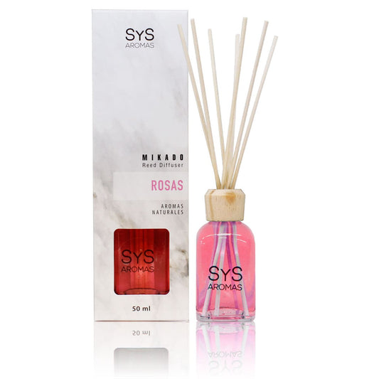 Ambientador Mikado Rosas 50 ml | Aroma Floral Intenso | Fragancia Elegante | Ambiente Sofisticado_0